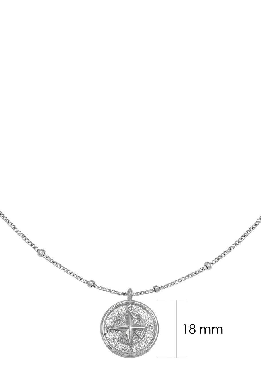 Necklace Guidance Silver Color Stainless Steel Picture2